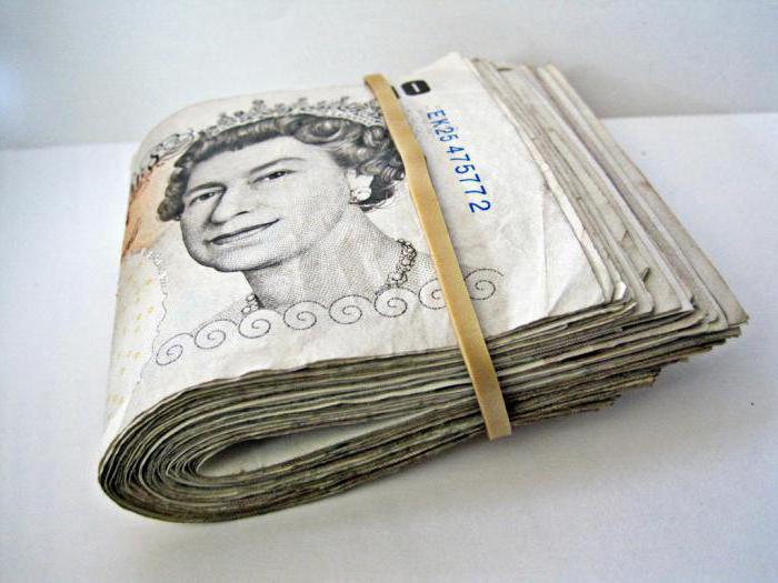 angļu foto banknošu nauda