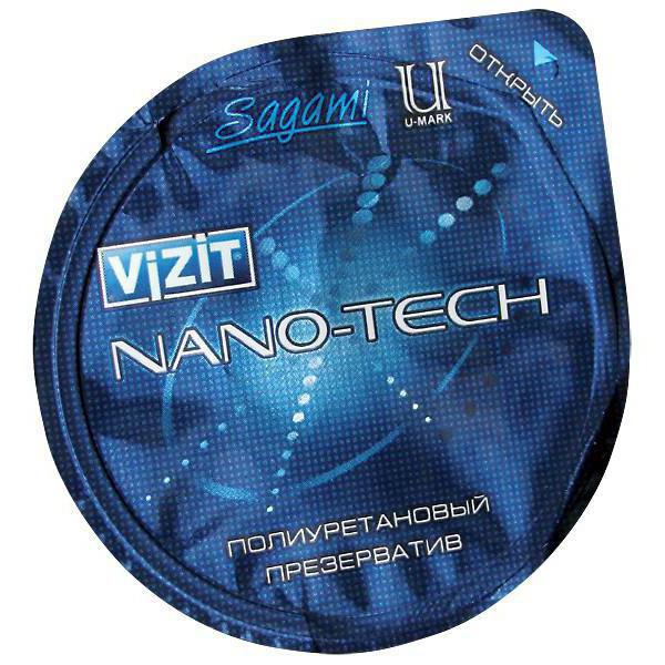 Poliuretāna prezervatīvs Vizit Nano-Tech